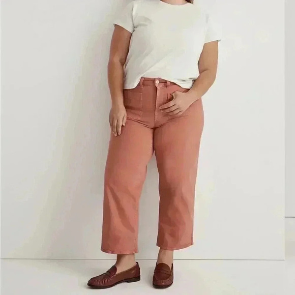 ♥Madewell Plus Emmett 2.0 Wide-Leg Crop Pants - Picture 1 of 11